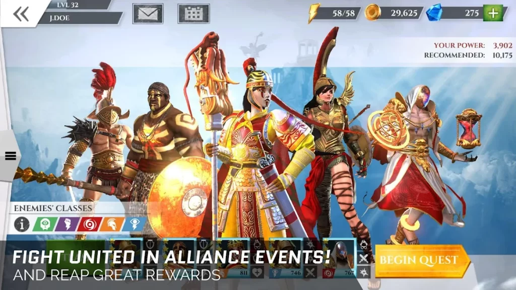 Gods of Rome mod apk Events