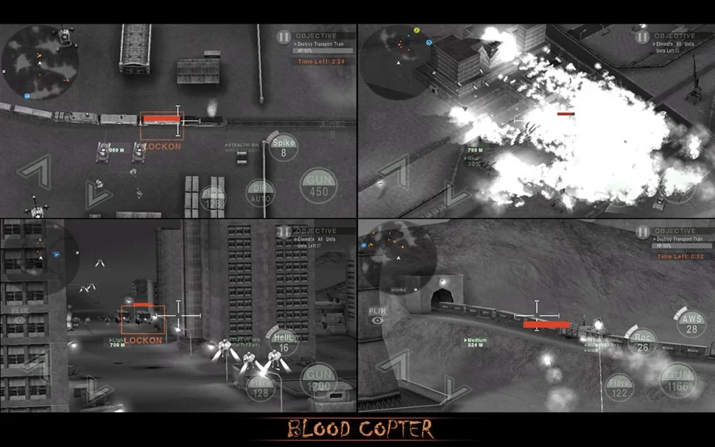BLOOD COPTER Locations